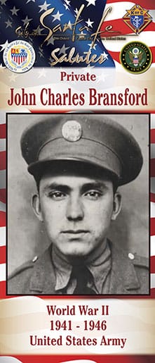 Private John Charles Bransford