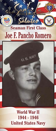 Seaman First Class Joe F. Pancho Romero