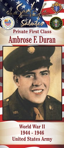 Private First Class Ambrose F. Duran