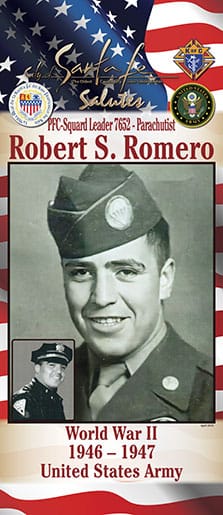 PFC-Squad Leader 7652-Parachutist Robert S. Romero